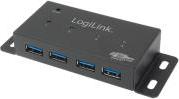 UA0149 USB 3.0 4-PORT HUB METAL WITH 3.5A POWER SUPPLY LOGILINK