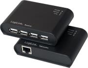 UA0230 USB 2.0 CAT.5 EXTENDER UP TO 50M WITH 4-PORT HUB LOGILINK από το e-SHOP