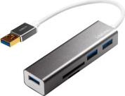 UA0306 USB 3.0 HUB 3-PORT WITH CARD READER LOGILINK από το e-SHOP