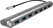 UA0310 USB 3.1 USB-C 7-PORT HUB WITH ALUMINUM CASING LOGILINK