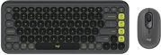 920-013140 POP ICON COMBO WIRELESS BLUETOOTH KEYBOARD AND MOUSE SET GRAPHITE & GREEN LOGITECH