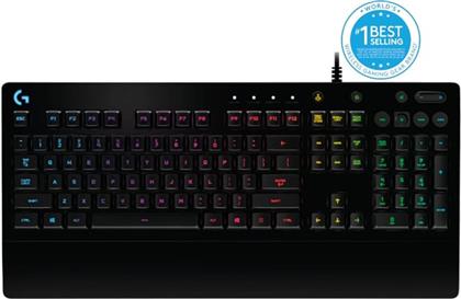 G G213 PRODIGY GAMING ΜΕΜΒΡΑΝΗΣ ΕΝΣΥΡΜΑΤΟ FULL SIZE ΠΛΗΚΤΡΟΛΟΓΙΟ ΜΕ RGB ΜΑΥΡΟ (US) LOGITECH