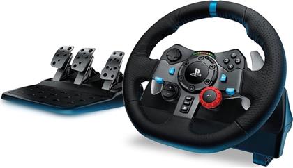 G G29 DRIVING FORCE ΤΙΜΟΝΙΕΡΑ ΜΕ ΠΕΤΑΛΙΑ ΓΙΑ PS5, PS4, PC LOGITECH