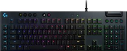 G G815 LIGHTSYNC GAMING ΜΗΧΑΝΙΚΟ ΕΝΣΥΡΜΑΤΟ FULL SIZE ΠΛΗΚΤΡΟΛΟΓΙΟ ΜΕ GL TACTILE ΔΙΑΚΟΠΤΕΣ ΚΑΙ RGB ΜΑΥΡΟ (US) LOGITECH