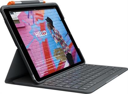 SLIM FOLIO BLACK ΓΙΑ IPAD 10.2'' 7TH/8TH/9TH GEN GRAPHITE KEYBOARD COVER LOGITECH