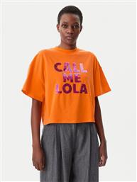 T-SHIRT LS2515054 ΠΟΡΤΟΚΑΛΙ RELAXED FIT LOLA CASADEMUNT