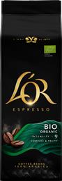 ΚΑΦΕΣ ESPRESSO ΣΕ ΚΟΚΚΟΥΣ BIO ORGANIC L'OR (500 G) LOR