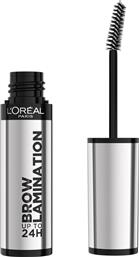 L'OREAL PARIS 24H BROW LAMINATION GEL ΔΙΑΦΑΝΟ ΤΖΕΛ ΓΙΑ ΑΝΑΣΗΚΩΜΕΝΑ & ΠΙΟ ΓΕΜΑΤΑ ΦΡΥΔΙΑ ΠΟΥ ΔΙΑΡΚΟΥΝ ΕΩΣ & 24 ΩΡΕΣ 5ML LOREAL PARIS