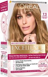 L'OREAL PARIS EXCELLENCE CREME ΜΟΝΙΜΗ ΒΑΦΗ ΣΕ ΚΡΕΜΑ ΤΡΙΠΛΗΣ ΠΡΟΣΤΑΣΙΑΣ ΓΙΑ ΚΑΛΥΨΗ ΤΩΝ ΛΕΥΚΩΝ​​​​​​​ 1 ΤΕΜΑΧΙΟ - 7.3 ΞΑΝΘΟ ΧΡΥΣΟ LOREAL