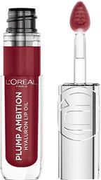 L'OREAL PARIS PLUMP AMBITION HYALURON LIP OIL ΕΝΥΔΑΤΙΚΟ ΛΑΔΙ ΟΓΚΟΥ ΧΕΙΛΙΩΝ ΜΕ ΥΑΛΟΥΡΟΝΙΚΟ ΟΞΥ 24ΩΡΗΣ ΔΙΑΡΚΕΙΑΣ 5ML - 490 BERRY JOLIE LOREAL