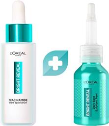 L'OREAL PARIS PROMO BRIGHT REVEAL NIACINAMIDE DARK SPOT SERUM 30ML & DARK SPOT EXFOLIANT PEEL 25ML LOREAL