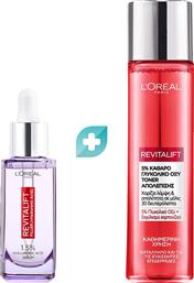 L'OREAL PARIS PROMO REVITALIFT FILLER FACE SERUM 30ML & REVITALIFT 5% PURE GLYCOLIC ACID PEELING TONER 180ML LOREAL
