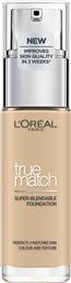 L'OREAL PARIS TRUE MATCH FOUNDATION 30ML ΥΓΡΟ MAKE UP ΠΟΥ ΚΑΛΥΠΤΕΙ ΤΙΣ ΑΤΕΛΕΙΕΣ, ΠΕΡΙΠΟΙΕΙΤΑΙ & ΦΡΟΝΤΙΖΕΙ ΤΗΝ ΕΠΙΔΕΡΜΙΔΑ - 1.5Ν LINEN LOREAL