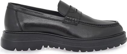 ΑΝΔΡΙΚΑ ΔΕΡΜΑΤΙΝΑ LOAFERS ΜΕ ΤΡΑΚΤΕΡΩΤΗ ΣΟΛΑ - V562V0292002 ΜΑΥΡΟ LORENZO RUSSO