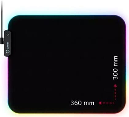 LRG-GMP913 RGB GAMING MOUSEPAD LARGE BLACK LORGAR από το PUBLIC