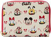 DISNEY - MICKEY AND MINNIE HOT COCOA MUGS AOP ZIP AROUND WALLET (WDWA2354) LOUNGEFLY