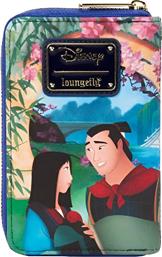 ΠΟΡΤΟΦΟΛΙ DISNEY MULAN CASTLE - ΠΟΛΥΧΡΩΜΟ LOUNGEFLY