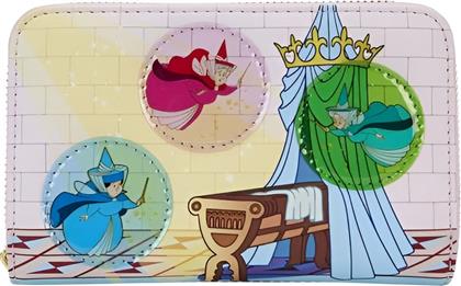 ΠΟΡΤΟΦΟΛΙ DISNEY SLEEPING BEAUTY STAINED GLASS CASTLE LOUNGEFLY