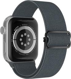 ΛΟΥΡΑΚΙ SONIQUE ELASTIC NYLON LOOP SPORT BAND ΓΙΑ APPLE WATCH 38/40/41MM - ΣΚΟΥΡΟ ΓΚΡΙ