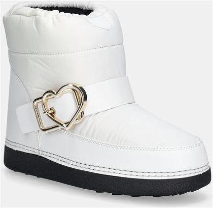 ΜΠΟΤΕΣ ΧΙΟΝΙΟΥ ΧΡΩΜΑ: ΑΣΠΡΟ, JA24432G0NISK10A LOVE MOSCHINO