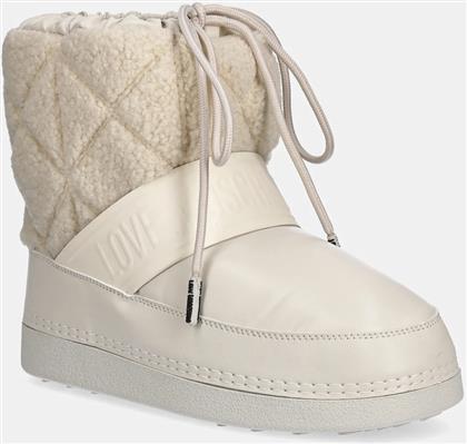 ΜΠΟΤΕΣ ΧΙΟΝΙΟΥ ΧΡΩΜΑ: ΜΠΕΖ, JA24412G0NISJ12A LOVE MOSCHINO