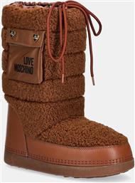 ΜΠΟΤΕΣ ΧΙΟΝΙΟΥ ΧΡΩΜΑ: ΚΑΦΕ, JA24452G0NISM21A LOVE MOSCHINO
