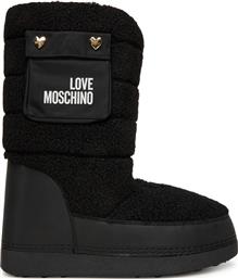ΜΠΟΤΕΣ ΧΙΟΝΙΟΥ JA24452G0NISM00A ΜΑΥΡΟ LOVE MOSCHINO