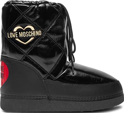 ΜΠΟΤΕΣ ΧΙΟΝΙΟΥ JA24982G0LEB1000 ΜΑΥΡΟ LOVE MOSCHINO