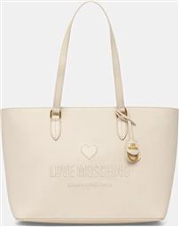 ΔΕΡΜΑΤΙΝΗ ΤΣΑΝΤΑ ΧΡΩΜΑ: ΜΠΕΖ, JC4114PP1 LOVE MOSCHINO