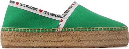 ΕΣΠΑΝΤΡΙΓΙΕΣ JA10323G1GJH0850 ΠΡΑΣΙΝΟ LOVE MOSCHINO