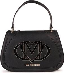 ΓΥΝΑΙΚΕΙΑ ΤΣΑΝΤΑ ΧΕΙΡΟΣ ΜΕ ΜΕΤΑΛΛΙΚΟ ΛΟΓΟΤΥΠΟ - JC4004PP1NLG0 ΚΑΦΕ ΣΚΟΥΡΟ LOVE MOSCHINO