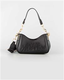 ΓΥΝΑΙΚΕΙΑ ΤΣΑΝΤΑ ΩΜΟΥ HOBO ΜΕ ΑΝΑΓΛΥΦΟ ΛΟΓΟΤΥΠΟ ΚΑΙ ΤΡΟΥΚΣ - JC4328PP0NK11 ΜΑΥΡΟ LOVE MOSCHINO