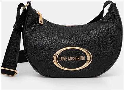 ΓΥΝΑΙΚΕΙΑ ΤΣΑΝΤΑ ΩΜΟΥ ΜΕ ΜΕΤΑΛΛΙΚΟ ΛΟΓΟΤΥΠΟ - JC4340PP0NK14 ΜΑΥΡΟ LOVE MOSCHINO