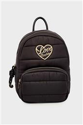 ΓΥΝΑΙΚΕΙO BACKPACK ΚΑΠΙΤΟΝΕ ΜΕ ΜΕΤΑΛΛΙΚΟ ΛΟΓΟΤΥΠΟ - JC4353PP0NKY1 ΜΑΥΡΟ LOVE MOSCHINO