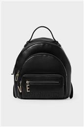 ΓΥΝΑΙΚΕΙO BACKPACK ΜΕ ΚΕΝΤΗΜΕΝΟ ΛΟΓΟΤΥΠΟ - JC4344PP0NKA0 ΜΑΥΡΟ LOVE MOSCHINO