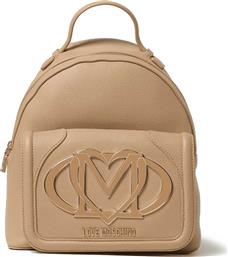 ΓΥΝΑΙΚΕΙO BACKPACK ΜΕ ΜΕΤΑΛΛΙΚΟ ΛΟΓΟΤΥΠΟ - JC4008PP1NLG0 ΜΠΕΖ LOVE MOSCHINO