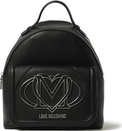ΓΥΝΑΙΚΕΙO BACKPACK ΜΕ ΜΕΤΑΛΛΙΚΟ ΛΟΓΟΤΥΠΟ - JC4008PP1NLG0 ΜΑΥΡΟ LOVE MOSCHINO