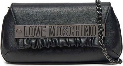 ΓΥΝΑΙΚΕΙΟ MINI BAG ΜΕ ΜΕΤΑΛΛΙΚΟ LOGO - JC4288PP0LKB0 ΜΑΥΡΟ LOVE MOSCHINO