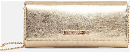 ΓΥΝΑΙΚΕΙO MINI BAG ΜΕ ΜΕΤΑΛΛΙΚΟ ΛΟΓΟΤΥΠΟ - JC4099PP0NKW0 ΧΡΥΣΟ LOVE MOSCHINO