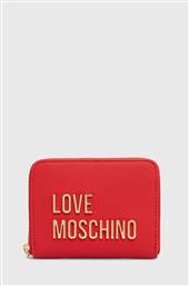 ΠΟΡΤΟΦΟΛΙ ΧΡΩΜΑ: ΚΟΚΚΙΝΟ, JC5613PP1LKD0000 LOVE MOSCHINO από το ANSWEAR