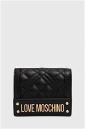 ΠΟΡΤΟΦΟΛΙ ΧΡΩΜΑ: ΜΑΥΡΟ, JC5601PP1LLA0000 LOVE MOSCHINO από το ANSWEAR