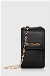 ΠΟΡΤΟΦΟΛΙ ΧΡΩΜΑ: ΜΑΥΡΟ, JC5701PP1LLD0000 LOVE MOSCHINO από το ANSWEAR