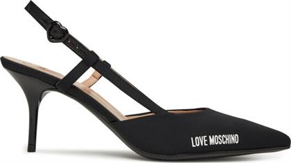 ΣΑΝΔΑΛΙΑ JA10627G0MIMX000 ΜΑΥΡΟ LOVE MOSCHINO