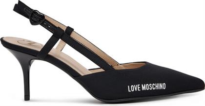 ΣΑΝΔΑΛΙΑ JA10627G1MIMX000 ΜΑΥΡΟ LOVE MOSCHINO