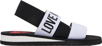 ΣΑΝΔΑΛΙΑ JA16033G0MJN410A ΛΕΥΚΟ LOVE MOSCHINO