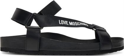 ΣΑΝΔΑΛΙΑ JA16263G0MIA0000 ΜΑΥΡΟ LOVE MOSCHINO από το MODIVO