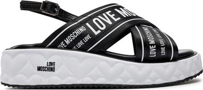 ΣΑΝΔΑΛΙΑ JA16315I0IIX300A ΜΑΥΡΟ LOVE MOSCHINO