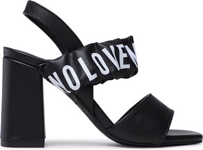 ΣΑΝΔΑΛΙΑ JA16358G0GIE0000 ΜΑΥΡΟ LOVE MOSCHINO