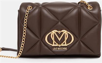 ΤΣΑΝΤΑ ΧΡΩΜΑ: ΚΑΦΕ, JC4041PP0NLC0313 LOVE MOSCHINO