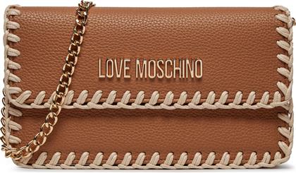 ΤΣΑΝΤΑ JC4108PP1ILJ120A CAMMELLO HANDSTITCH ECRU LOVE MOSCHINO